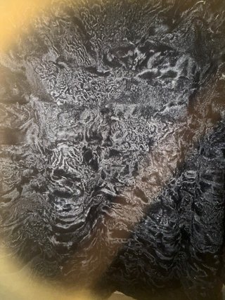 Abrigo de astracán con cuello de pelo Talla XL