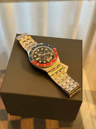 Timex Q GMT Pepsi 38mm - Nuevo - Set Completo