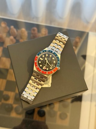Timex Q GMT Pepsi 38mm - Nuevo - Set Completo