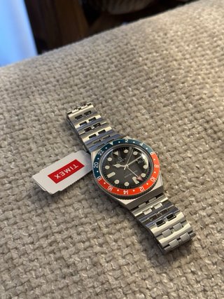 Timex Q GMT Pepsi 38mm - Nuevo - Set Completo