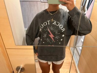 Sudadera Brownie Rock Tour Gris Talla XS