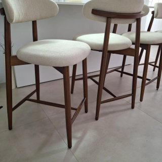 Sgabelli da bar beige e marrone