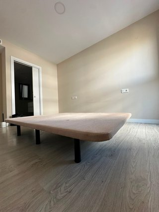 Somier 150x200 cm Beige y Negro