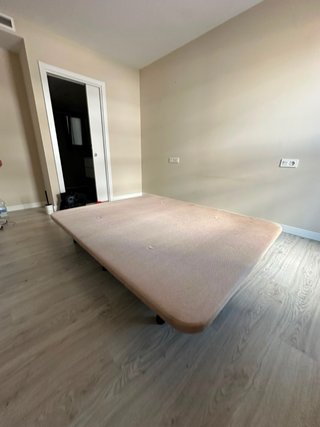 Somier 150x200 cm Beige y Negro