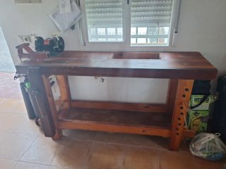 Banco de trabajo de madera
