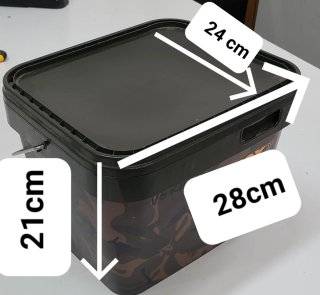Cubo Pesca Fox 10L con engodo carpa.