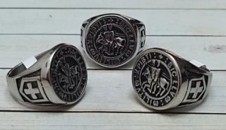 NUEVO MODELO! SELLO ANILLO TEMPLARIO MILITUM