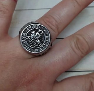 NUEVO MODELO! SELLO ANILLO TEMPLARIO MILITUM