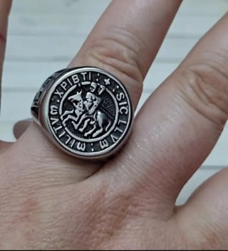 NUEVO MODELO! SELLO ANILLO TEMPLARIO MILITUM