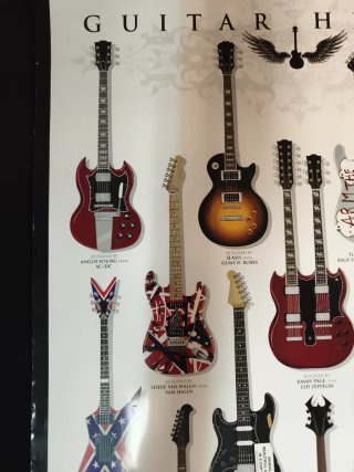 Poster Guitar Heaven Rock Chitarre