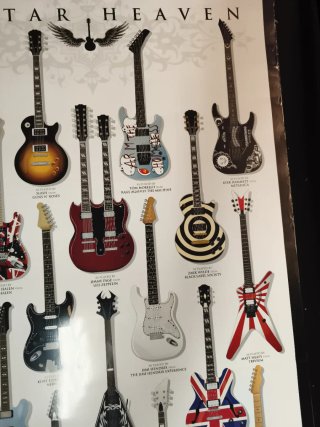 Poster Guitar Heaven Rock Chitarre