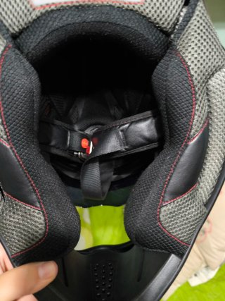 Casco Moto Integral 130R Negro/Rojo
