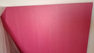 Cabezal de cama rosa
