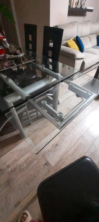 Mesa Comedor Cristal 6/8 Personas