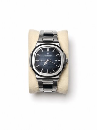 Reloj Poedagar Hombre Azul y Plateado