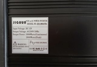 Inversor de Corriente 1000W 12V