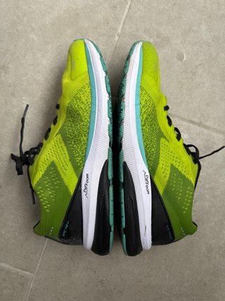 Zapatillas deportivas running verde/amarillo