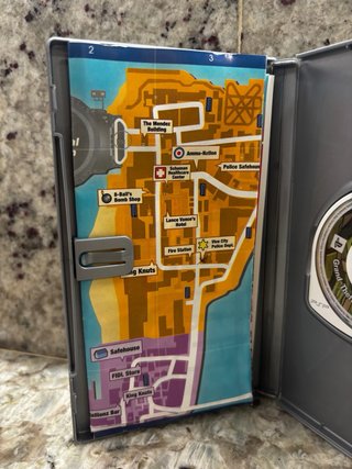 Grand Theft Auto: Vice City Stories PSP con mapa