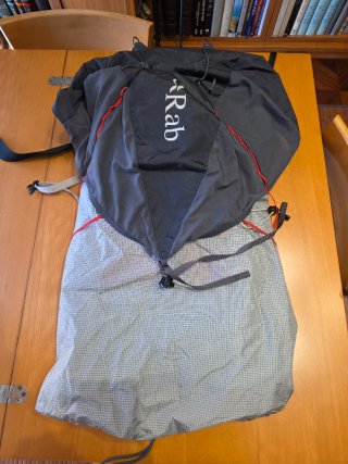 Mochila Rab Muon 50L ultraligera como nueva