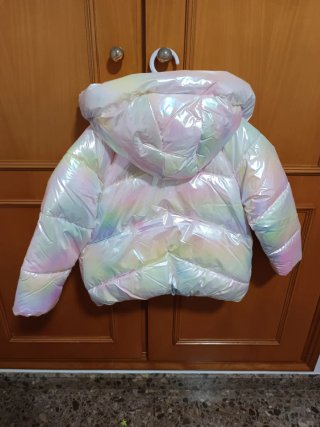 Chaqueta niña efecto arcoíris