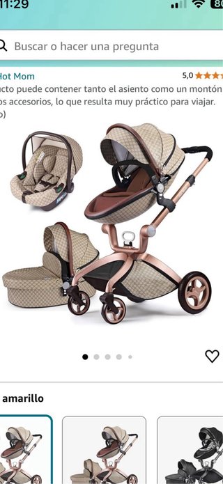 Conjunto Silla Coche y Carrito Bebé