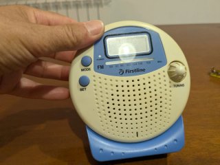 Radio Firstline Beige/Blu Vintage