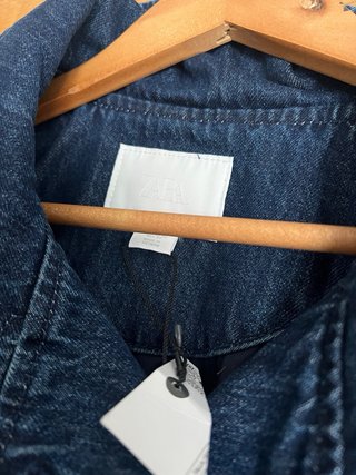 Ofrt!Chaqueta Denim Midi con Cinturón XS/S de zara