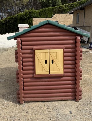 Casita de jardín infantil de plástico exterior