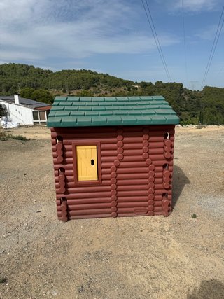Casita de jardín infantil de plástico exterior