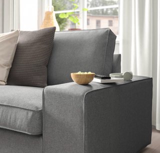 Sofá KIVIK 2 plazas gris IKEA