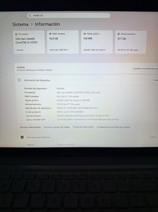 Portátil ASUS Vivobook 15 Plata