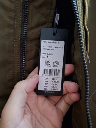 Chaqueta Bomber G-Star RAW Verde Talla S