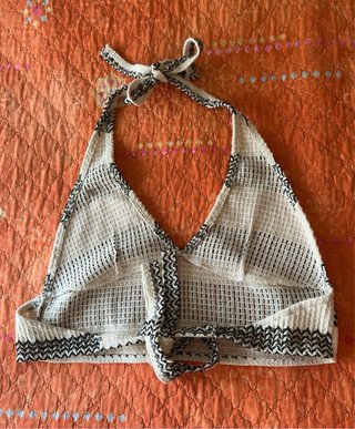 Conjunto top y falda de rayas