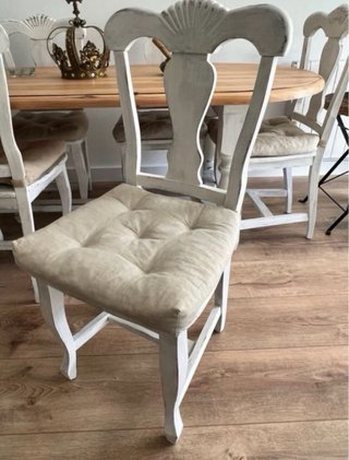Mesa madera maciza y 6 sillas
