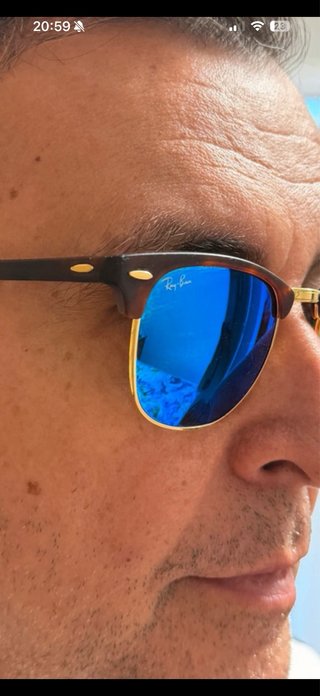 Gafas de Sol Ray-Ban Clubmaster Azul/Marrón