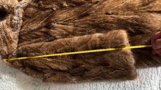 Chaquetón de pelo marrón