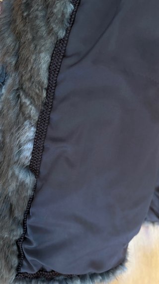Chaquetón de pelo marrón
