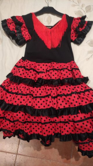 Vestido Flamenco Niña Talla 8