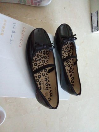 Manoletinas niña Primark negras con goma T37