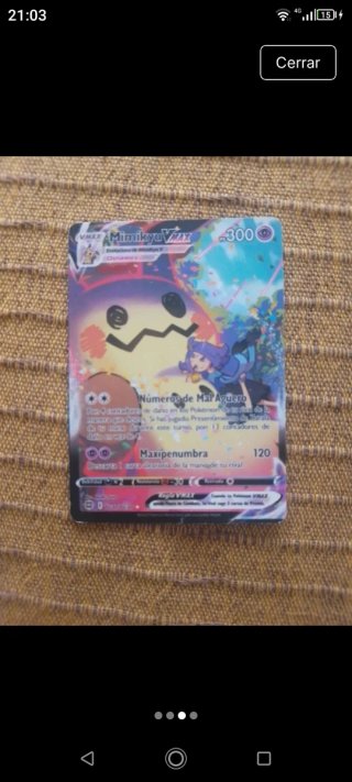 Carta Pokémon Mimikyu VMAX 300 HP