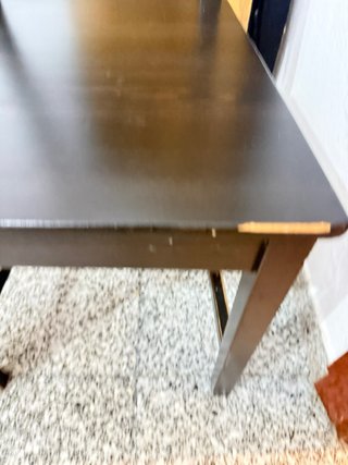 6 Sillas de comedor negras + mesa
