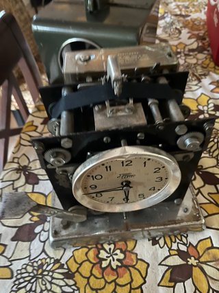 Reloj Fichador Metálico Vintage Phuc