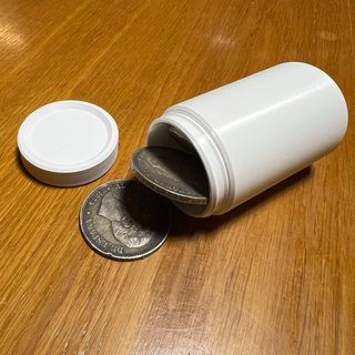 Tubo para moneda 5 pesetas plata