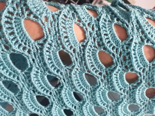 CHAL EXTRA GRANDE Crochet 100% a mano