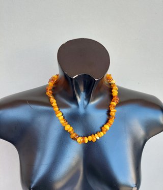 Parure collana bracciale in ambra