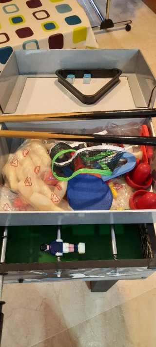 Futbolín y centro de multiocio