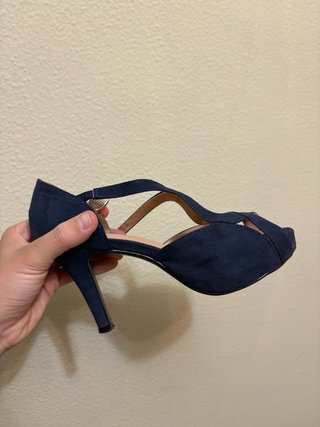 Tacones Jaclin Azul Marino Talla 36