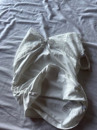 Top encaje blanco Talla universal de la S a la M