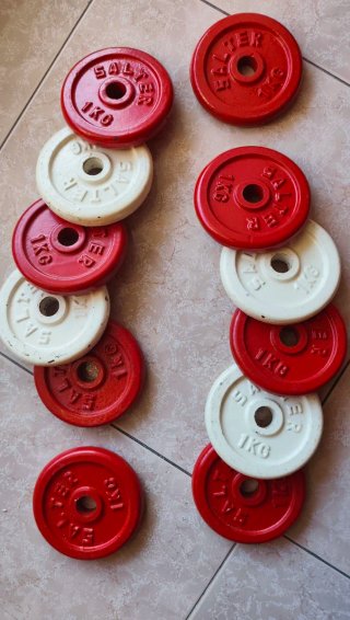 2 Mancuernas ajustables Salter, 12kg total
