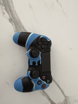 Mando PS4 Camuflaje Azul y Negro
